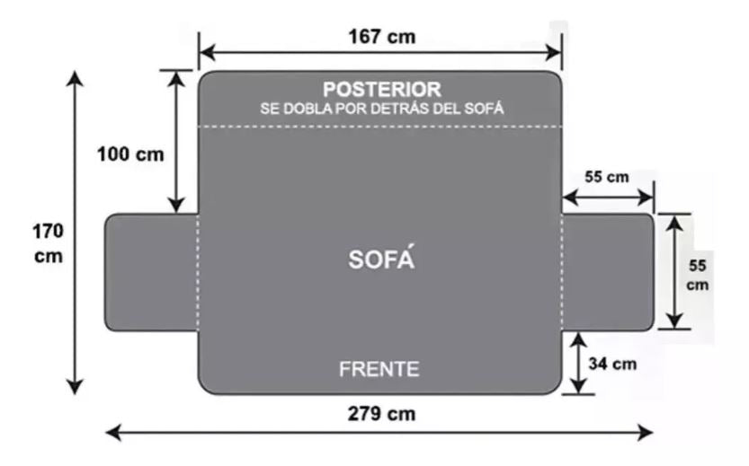 CUBRE SOFA 3 CUERPOS MASCOTAS